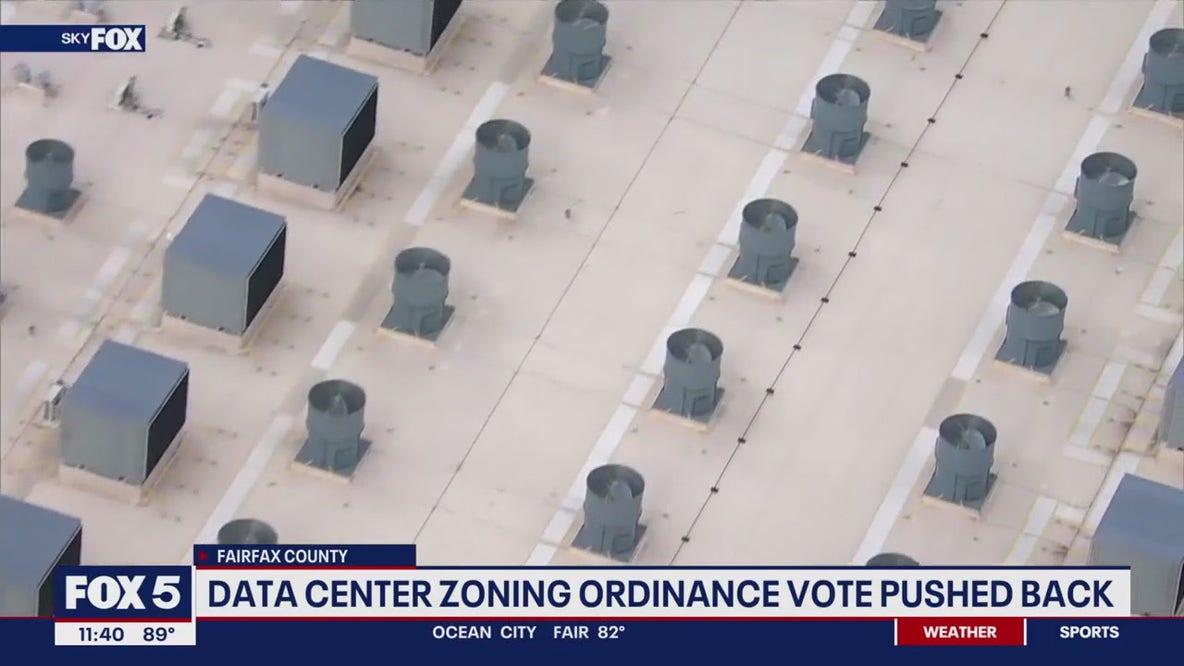 Data center zoning ordinance vote pushed back in Fairfax